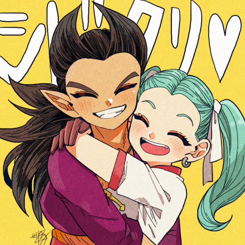 sidoh and female builder (dragon quest and 1 more) drawn by serieru_(summertosuika)