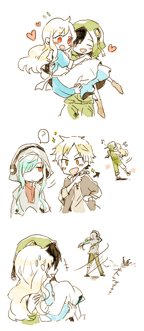 kozakura marry, kido tsubomi, kano shuuya, and seto kousuke (kagerou project) drawn by noko_(irori)