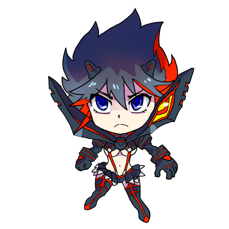 matoi ryuuko and senketsu (kill la kill) drawn by uri_(uryu002)