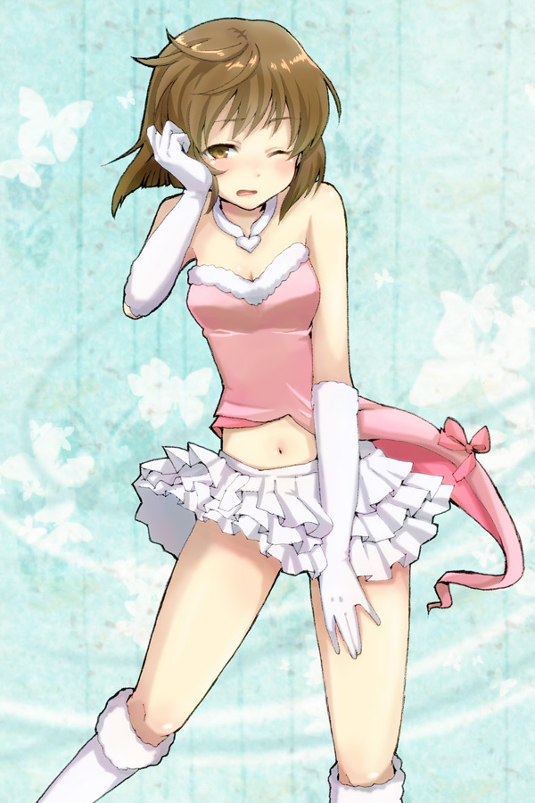 hagiwara yukiho (idolmaster and 1 more) drawn by courreges_ace