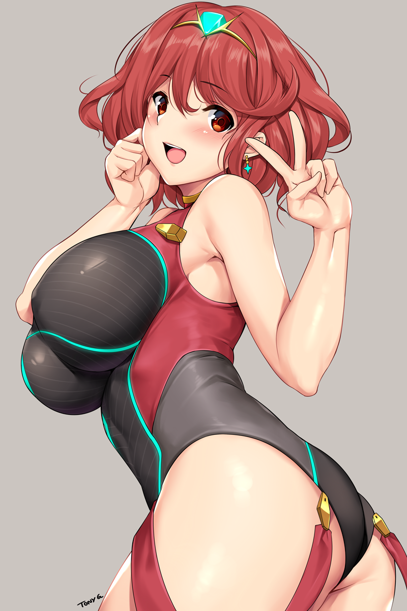 pyra (xenoblade chronicles and 1 more) drawn by tony_guisado