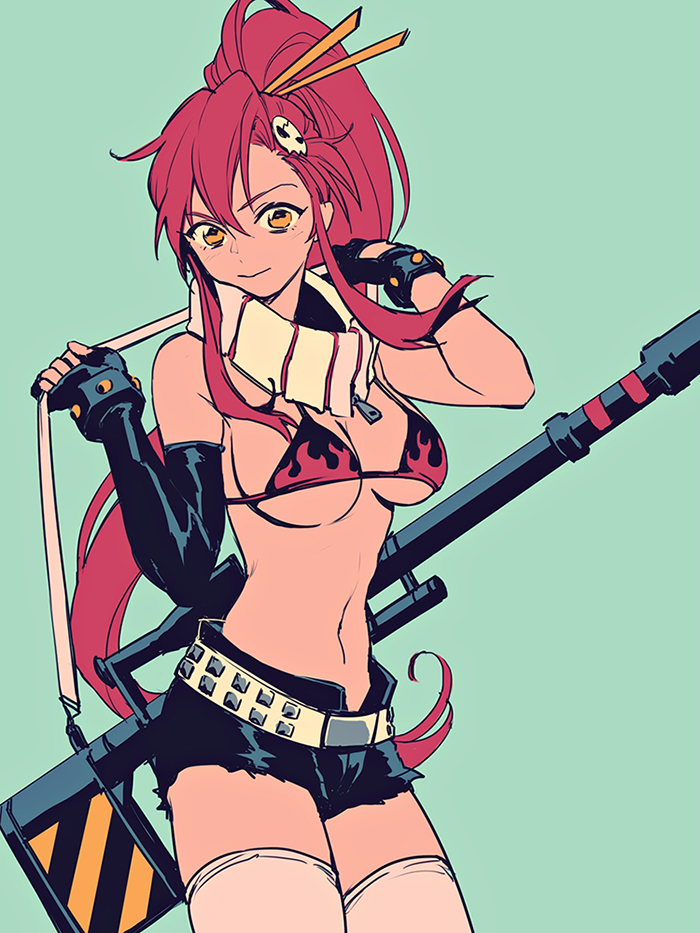 yoko littner (tengen toppa gurren lagann) drawn by sue910