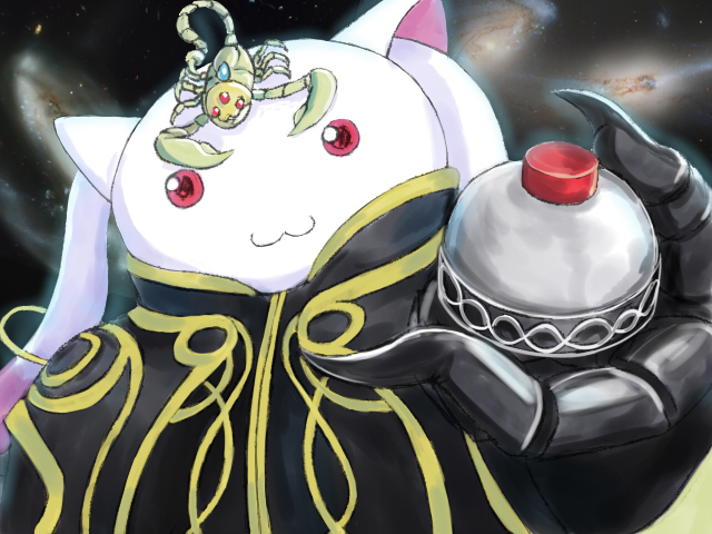 kyubey and scorpio zodiarts (mahou shoujo madoka magica and 2 more) drawn by musclecar