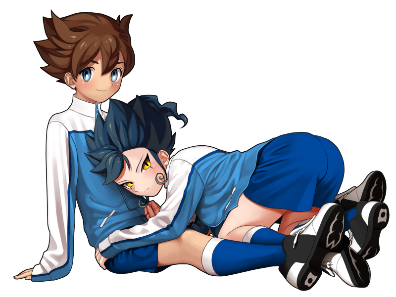 matsukaze tenma and tsurugi kyousuke (inazuma eleven and 2 more) drawn by ouse_(otussger)