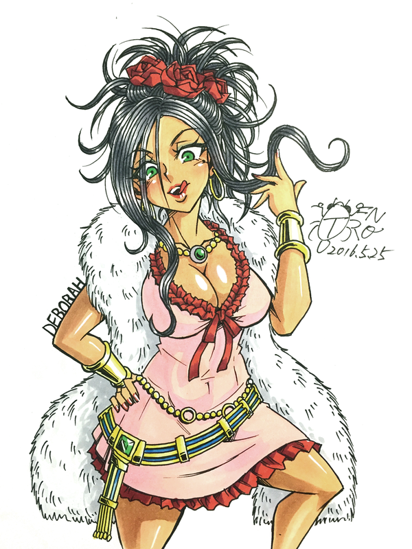 deborah (dragon quest and 1 more) drawn by gengoro_akemori