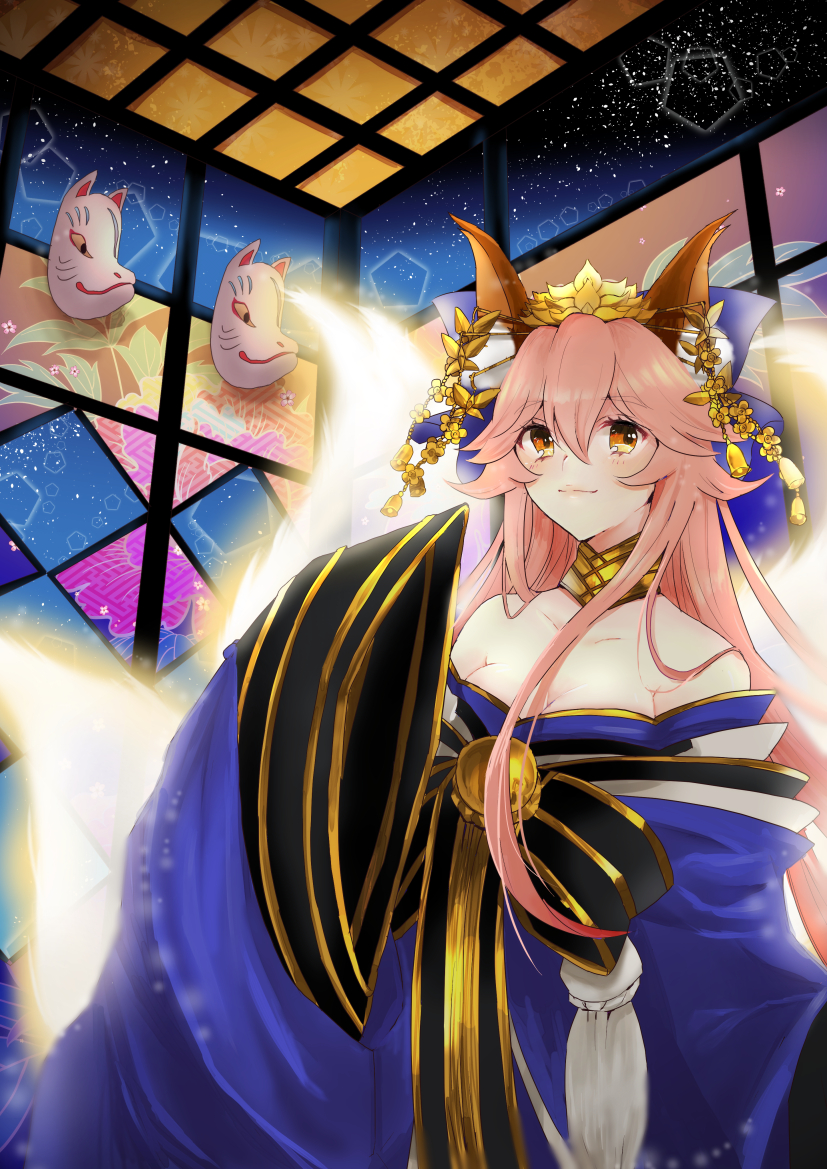 tamamo and tamamo no mae (fate and 2 more) drawn by merokonbu0