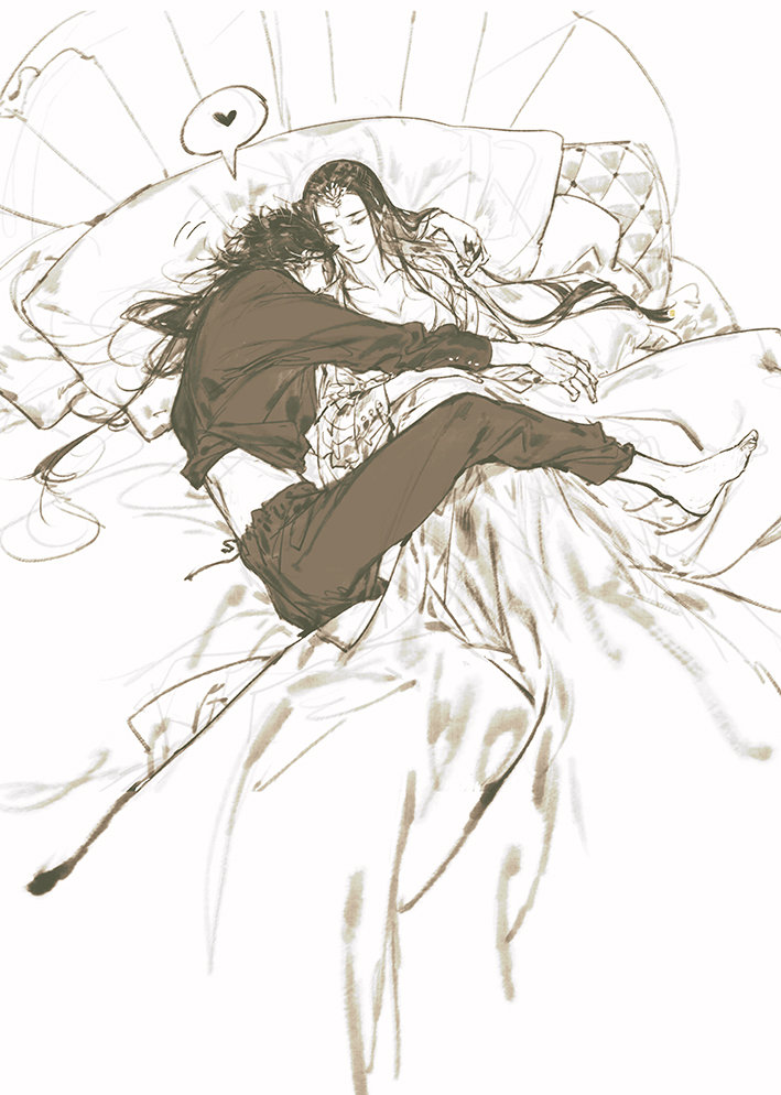 yun wuyue and bei luo (gujian qitan) drawn by ibuki_satsuki