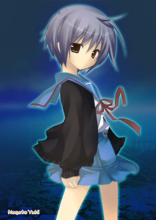 nagato yuki (suzumiya haruhi no yuuutsu) drawn by suimya