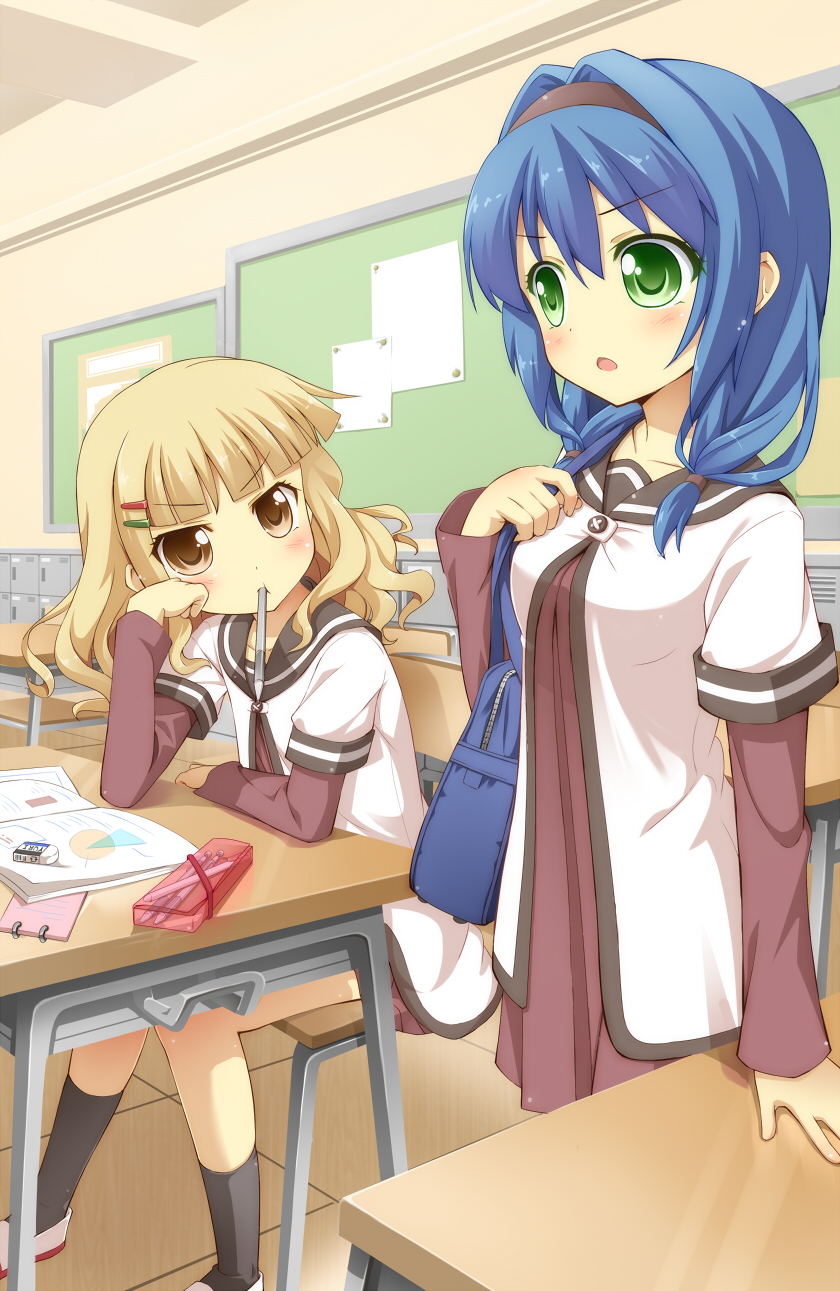 oomuro sakurako and furutani himawari (yuruyuri) drawn by masaki_(machisora)