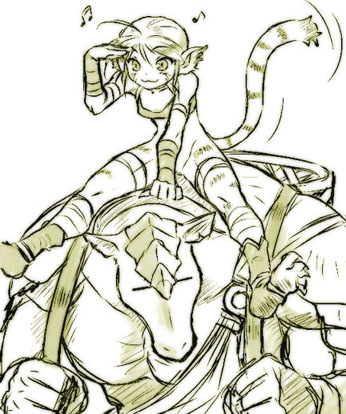 katt and rand (breath of fire and 1 more) drawn by dr.p