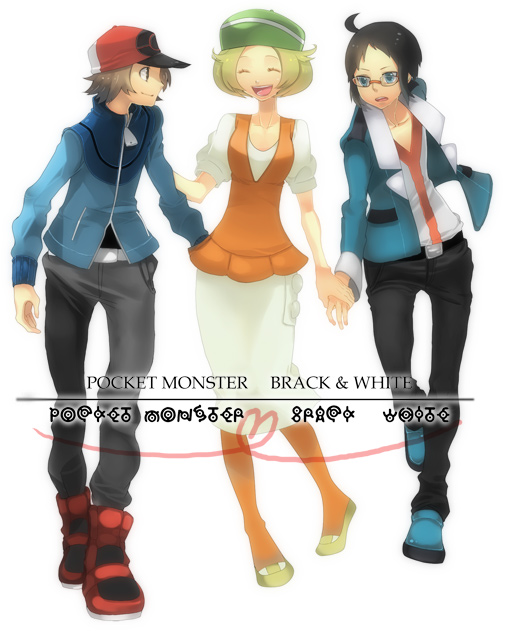 hilbert, bianca, cheren, unown, unown a, and 15 more (pokemon and 1 more) drawn by papapa928