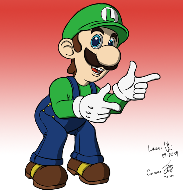 luigi (mario and 1 more) drawn by jpop-junkie and shadowmkii