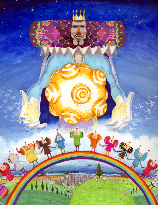 the prince, king of all cosmos, dipp, honey, june, and 8 more (katamari damacy)