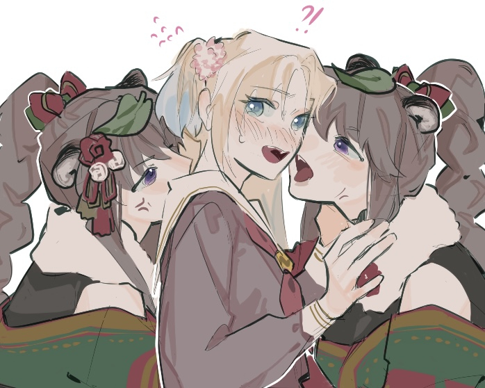 fujishima megumi and osawa rurino (love live! and 1 more) drawn by pipi_(m1x_mix)