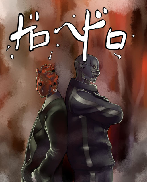 noi and shin (dorohedoro) drawn by kasen_(kasenjiki)