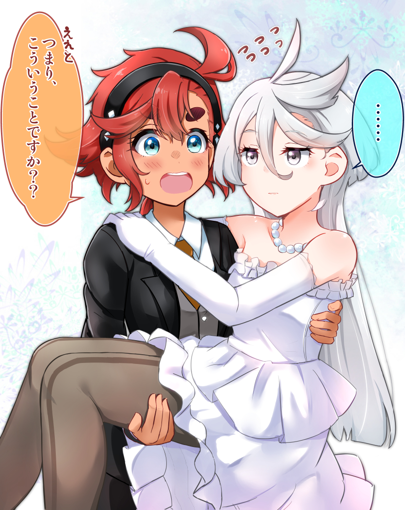 suletta mercury and miorine rembran (gundam and 1 more) drawn by kurose_yuuki