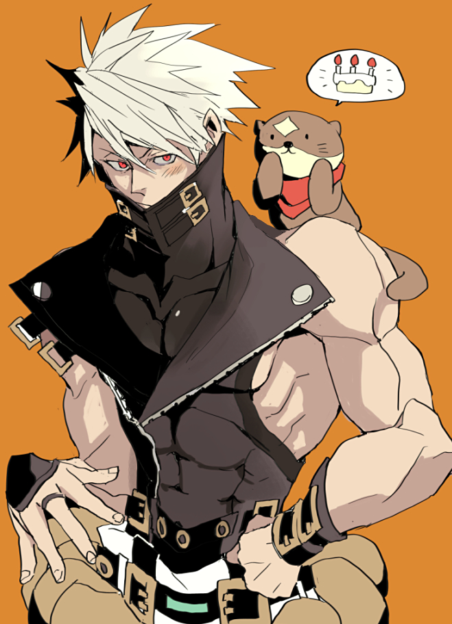 chipp zanuff and dodomezaki (guilty gear and 1 more) drawn by kishiro_yutaka