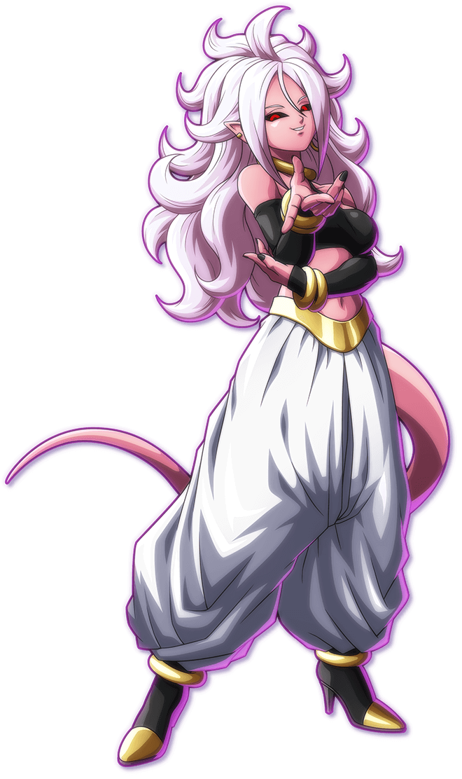 android 21 and majin android 21 (dragon ball and 1 more)