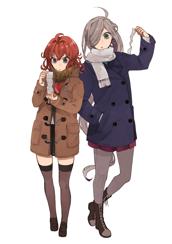 asashimo and arashi (kantai collection) drawn by hita_(hitapita)