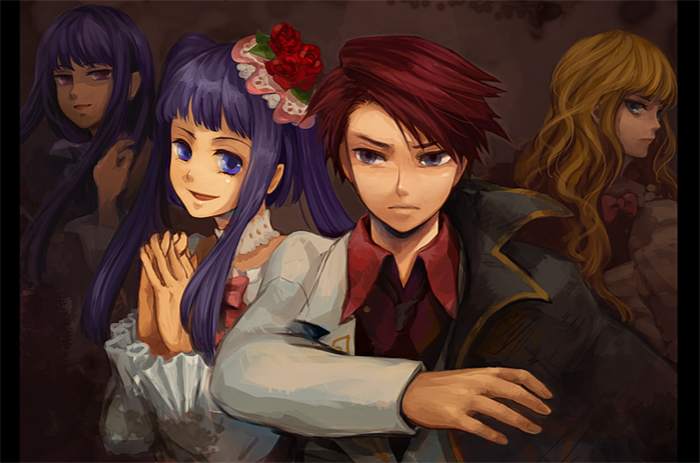 beatrice, ushiromiya battler, frederica bernkastel, and furudo erika (umineko no naku koro ni) drawn by bell192