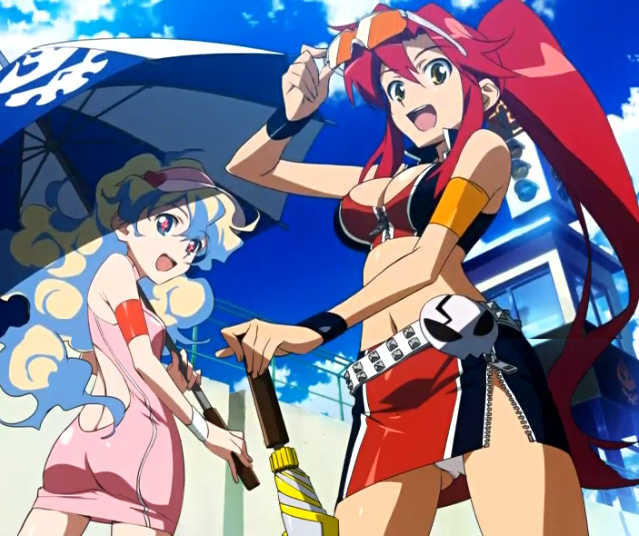yoko littner and nia teppelin (tengen toppa gurren lagann and 1 more)