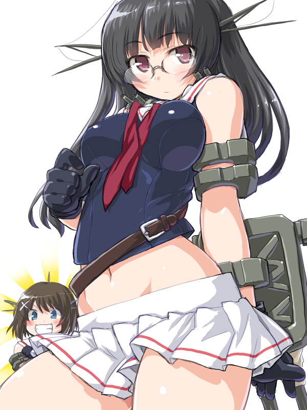 maya and choukai (kantai collection) drawn by dd_(ijigendd)
