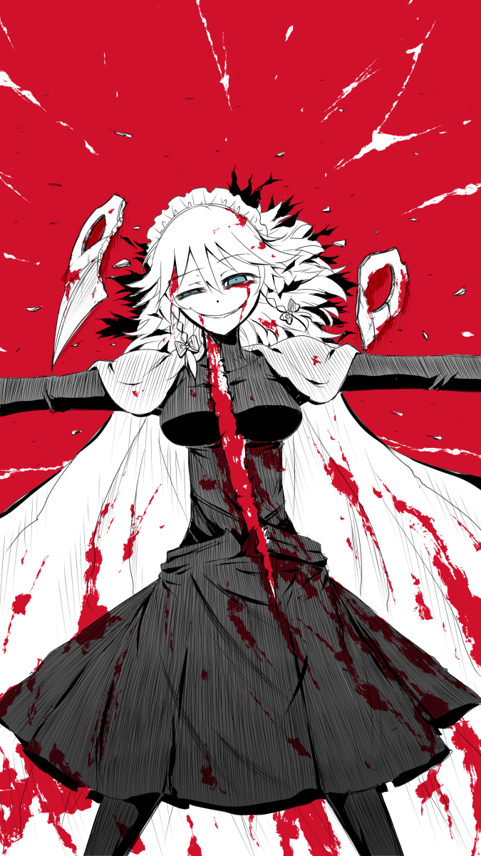 izayoi sakuya (touhou) drawn by joyfull_(terrace)
