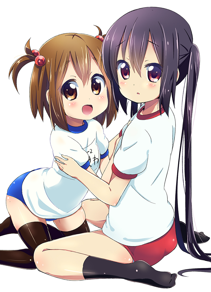 nakano azusa and hirasawa yui (k-on!) drawn by kurou_(quadruple_zero)