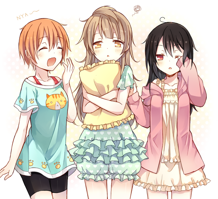 yazawa nico, minami kotori, and hoshizora rin (love live! and 1 more) drawn by yimu