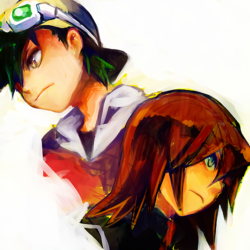 ethan and silver (pokemon and 1 more) drawn by satoshi_nai