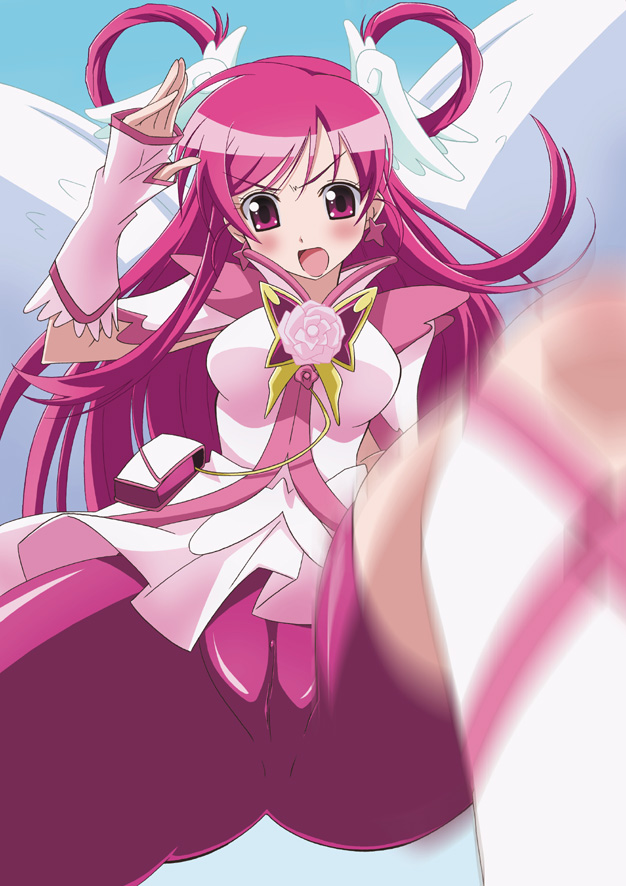 yumehara nozomi, cure dream, and shining dream (precure and 1 more) drawn by paopa_ship