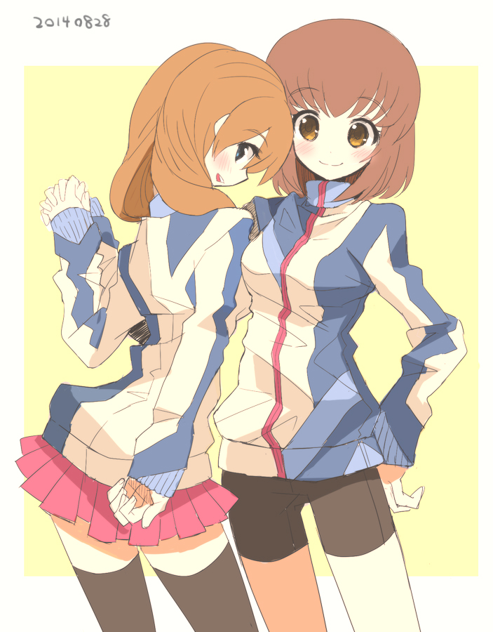 nishio rina and tatekami seri (soukyuu no fafner) drawn by sakaki_tsui