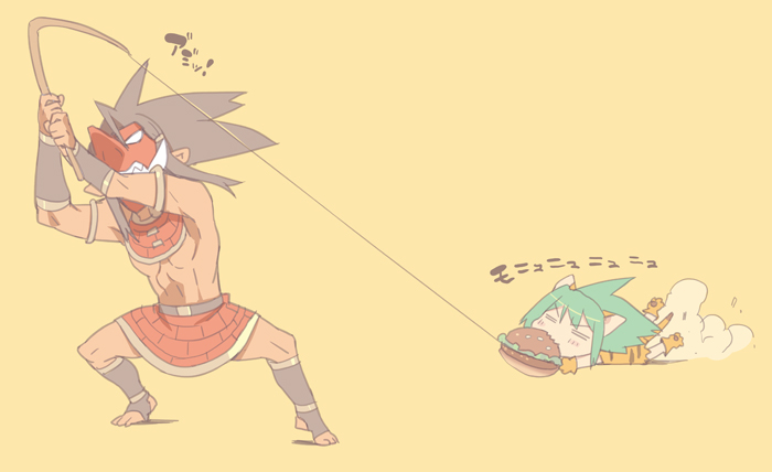 cham cham and tamtam (samurai spirits) drawn by blade_(galaxist)