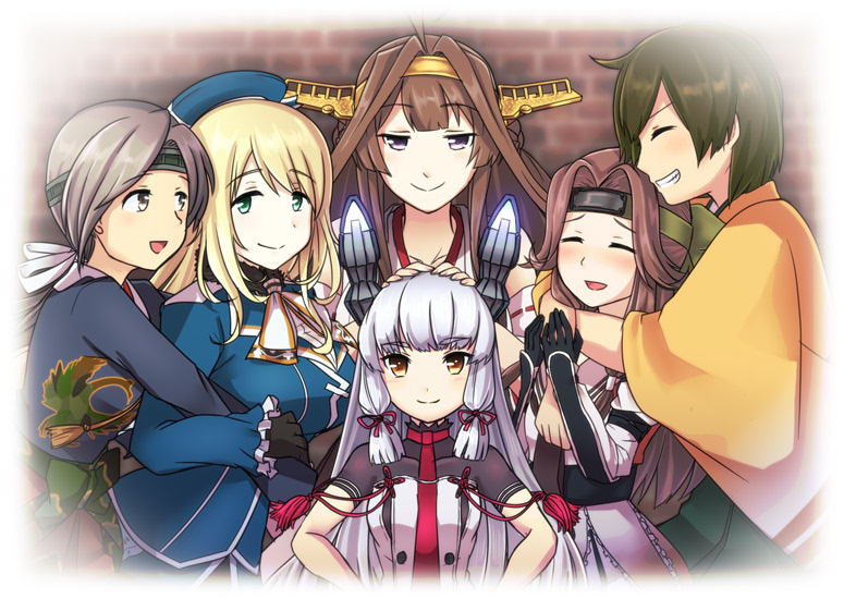 kongou, murakumo, atago, hiryuu, jintsuu, and 4 more (kantai collection) drawn by iwana
