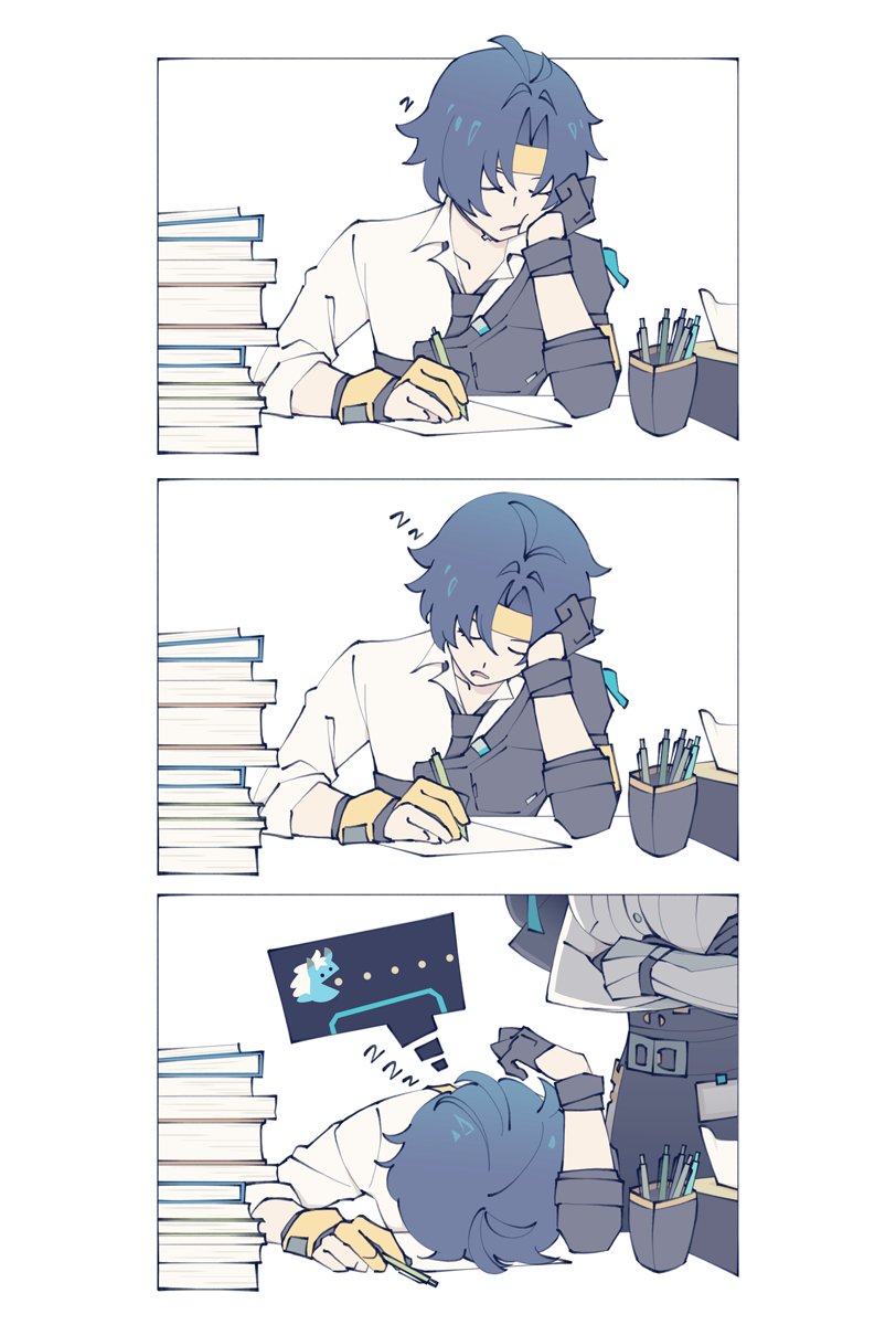 tsukishiro yanagi, soukaku, and asaba harumasa (zenless zone zero and 1 more) drawn by ranta000