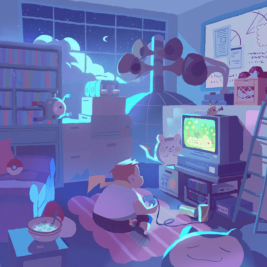 pikachu, magnemite, snorlax, togedemaru, sophocles, and 1 more (pokemon and 1 more) drawn by chuwenjie