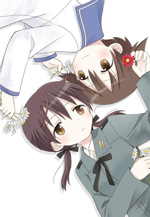 miyafuji yoshika and gertrud barkhorn (world witches series and 1 more) drawn by tamaki_(209)