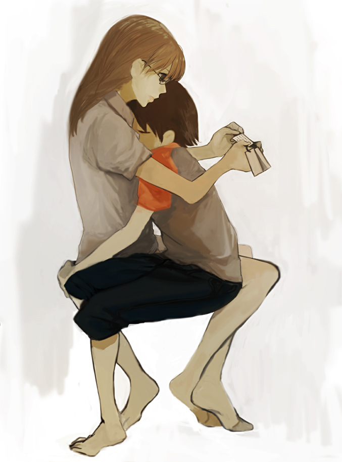 takino tomo and mizuhara koyomi (azumanga daioh) drawn by selmy32c