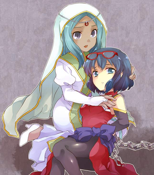 otonashi haruna and urabe rika (inazuma eleven) drawn by irouha