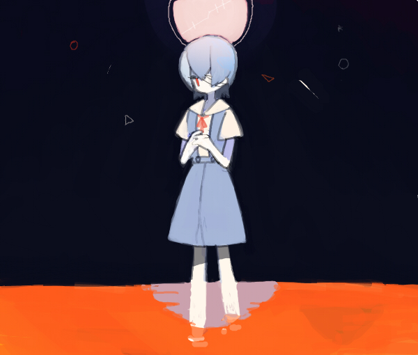 ayanami rei (neon genesis evangelion and 1 more) drawn by pikaro
