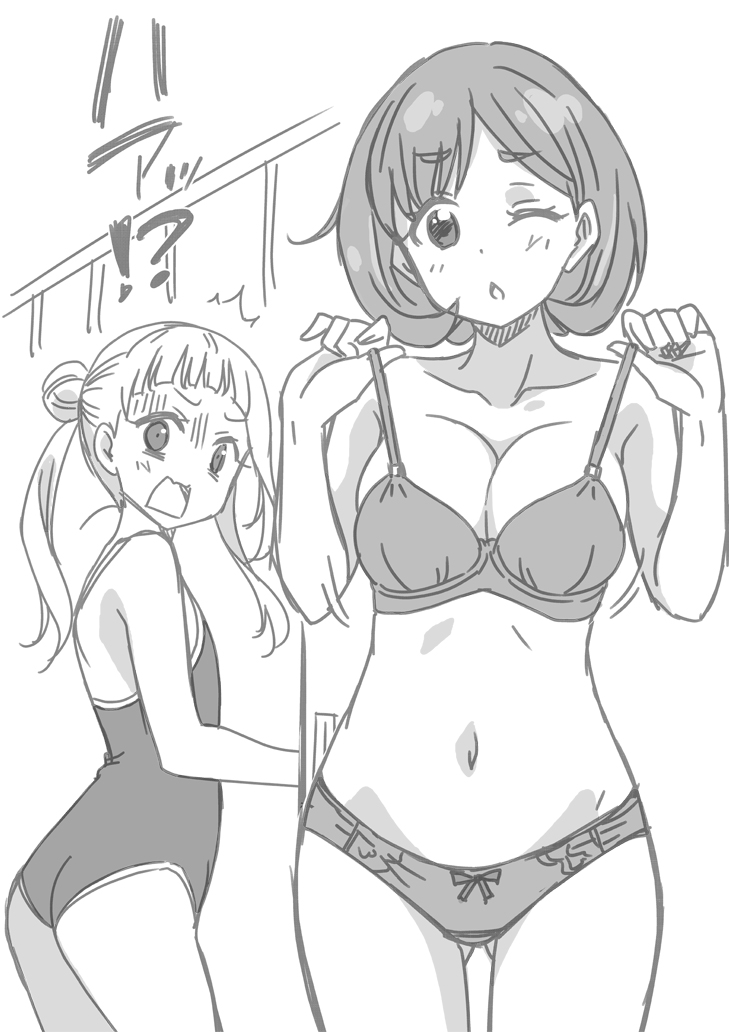tang keke and arashi chisato (love live! and 1 more) drawn by marugoshi_teppei