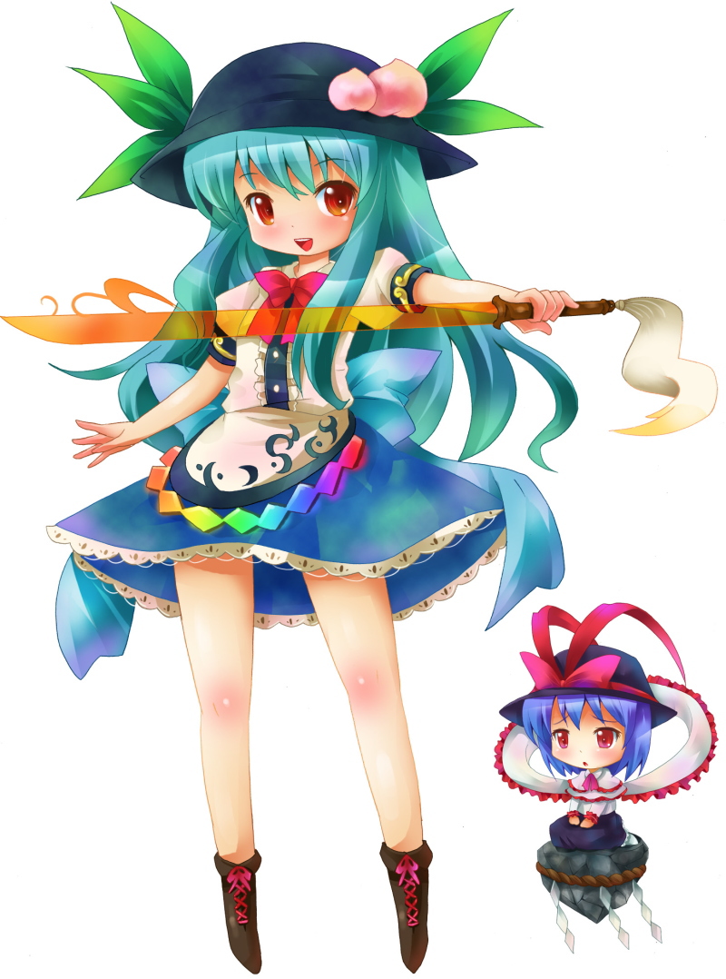 hinanawi tenshi and nagae iku (touhou) drawn by michii_yuuki