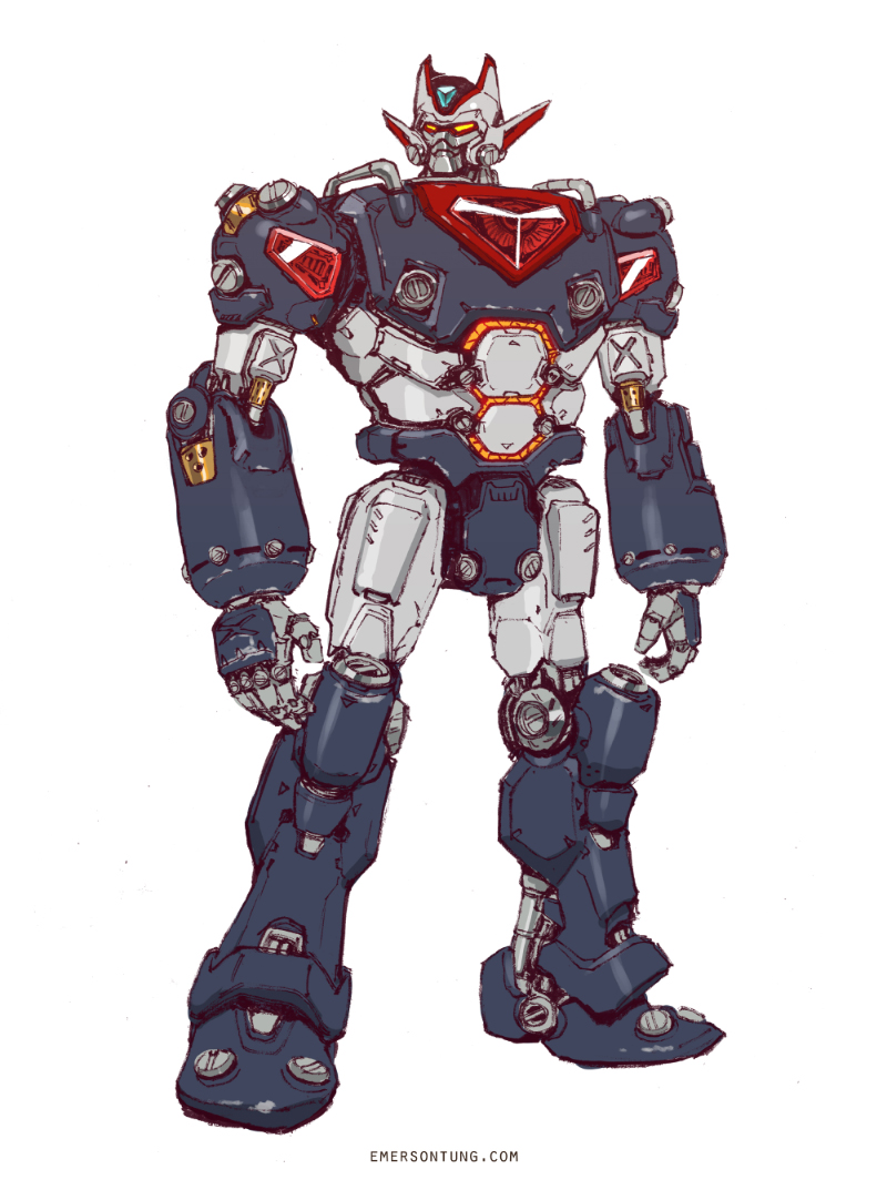 mazinger z and grandion (original and 2 more) drawn by emerson_tung