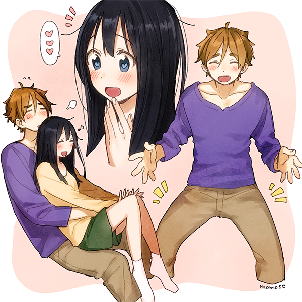 kitashirakawa tamako and ooji mochizou (tamako market) drawn by momose_(oqo)