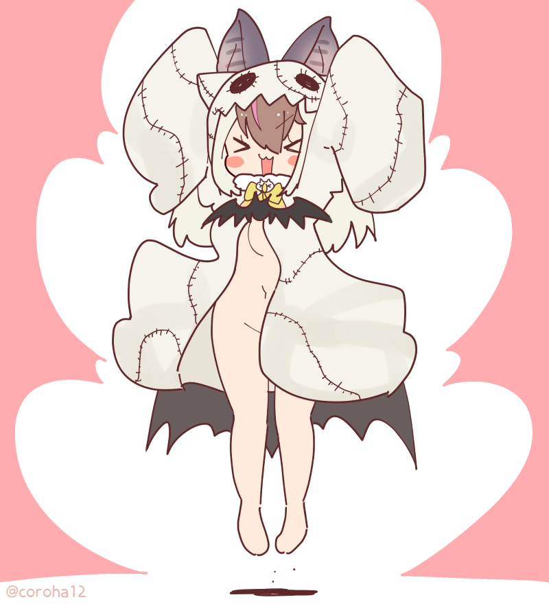 brown long-eared bat (kemono friends and 1 more) drawn by coroha