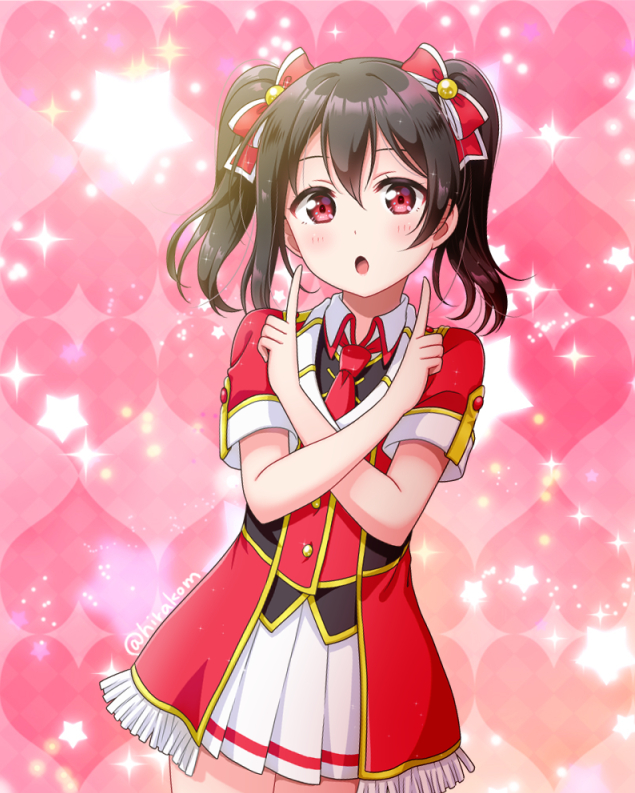 yazawa nico (love live! and 1 more) drawn by hirako