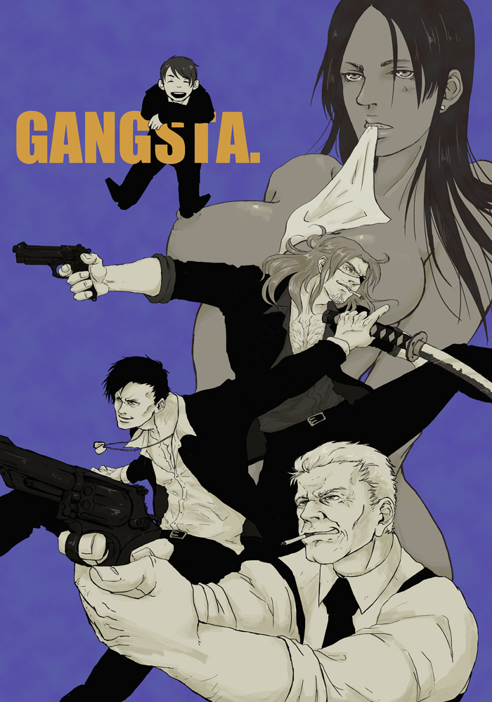 nicolas brown, worick arcangelo, alex benedetto, cody balfour, and chad adkins (gangsta) drawn by je-st