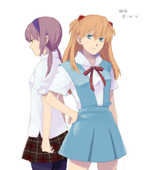 souryuu asuka langley and makinami mari illustrious (neon genesis evangelion and 2 more)