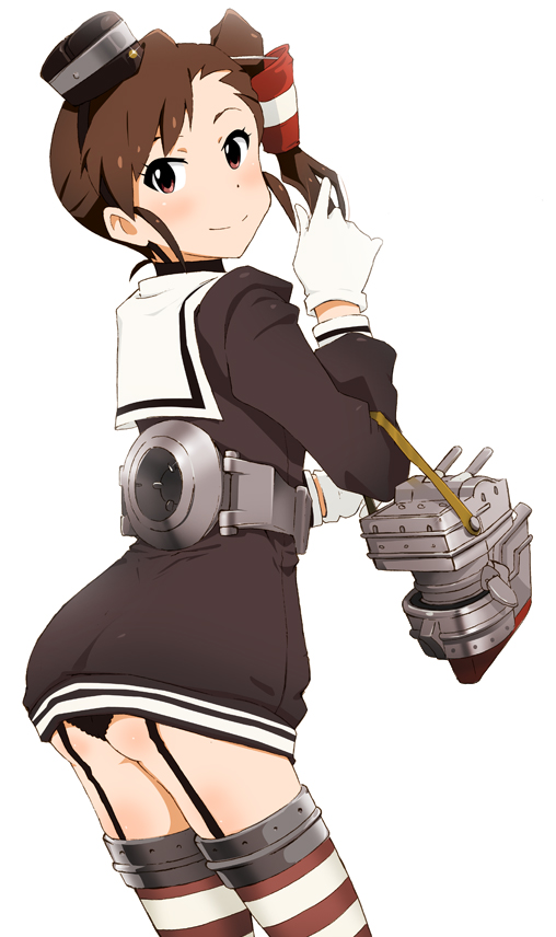 amatsukaze, futami mami, and rensouhou-kun (kantai collection and 1 more) drawn by pori88