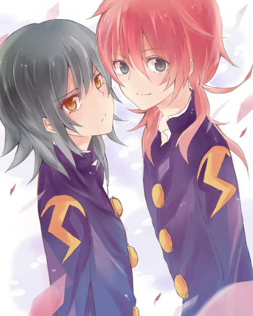 kirino ranmaru and kariya masaki (inazuma eleven and 1 more) drawn by anko0308